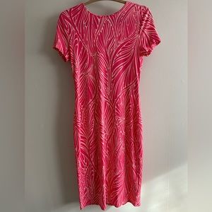 Victoria secret pink and white cut out dress knee length size small